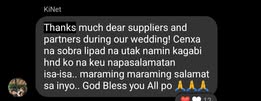 Customer review for DMB Events Suppliers